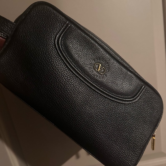 Valentino Black Leather Men's Bag with dust bag